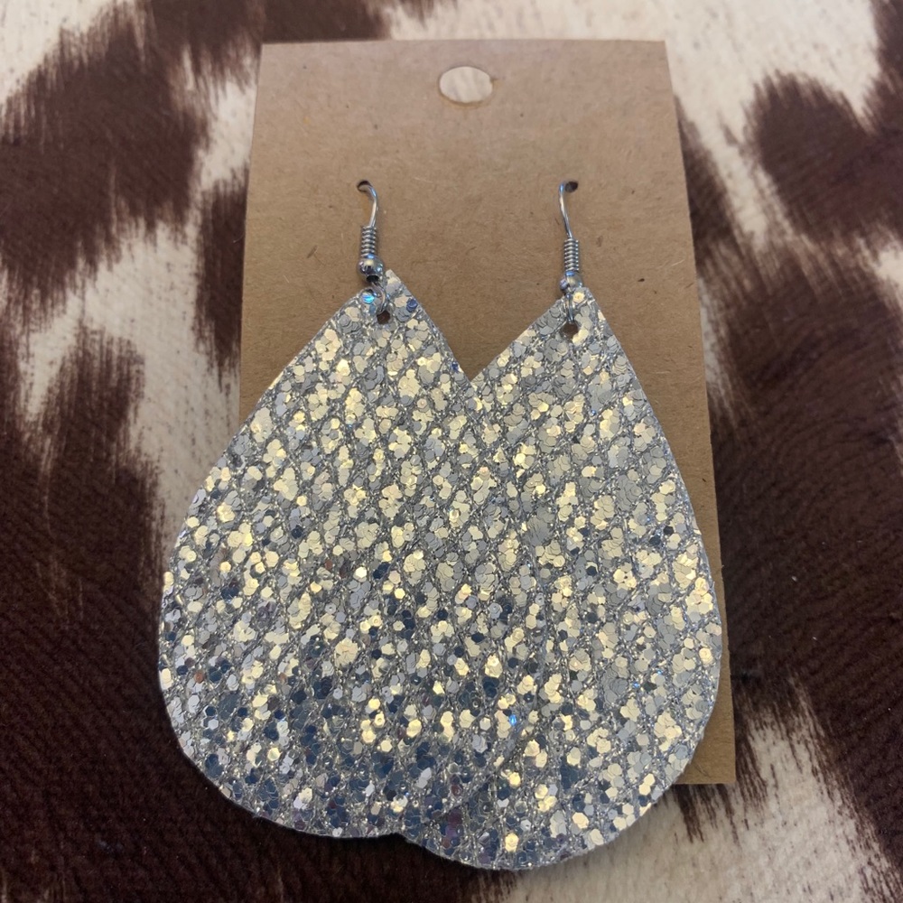 Silver earrings